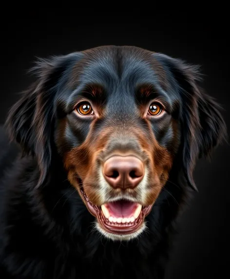 golden retriever black