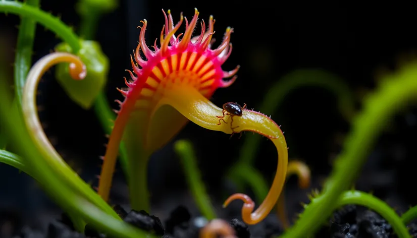 pinguicula vulgaris eating prey