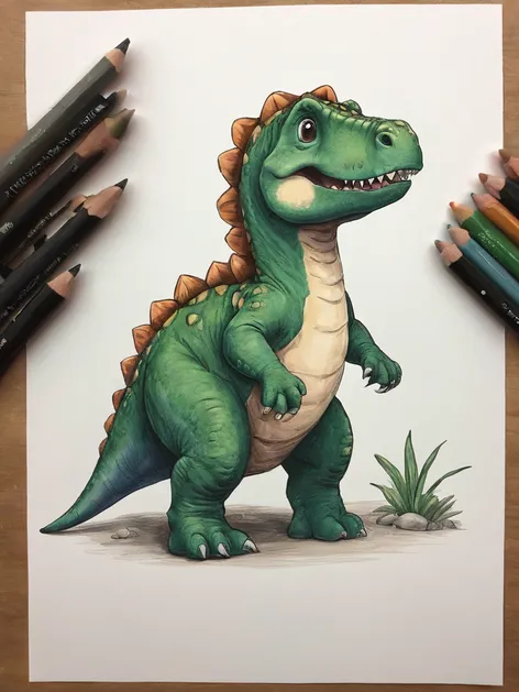 cute dinosaur drawing