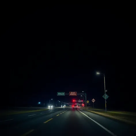 missouri road aesthetic night