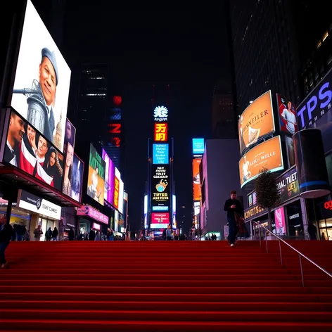 red steps times square