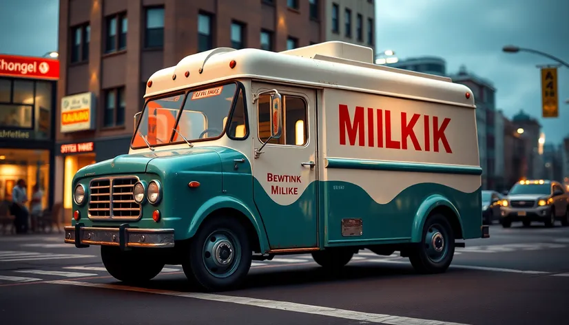 1960s milk truck