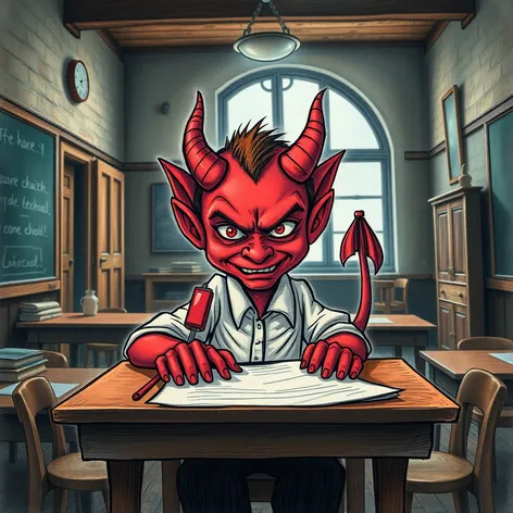 devil drawing png on