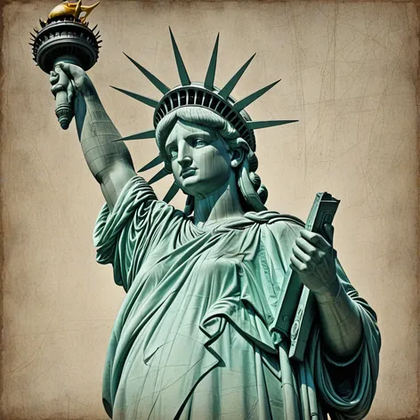 statue of liberty drawing