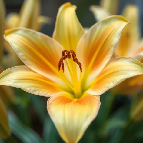 yellow lily flower