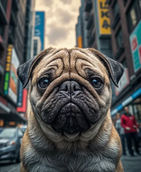 angry pug