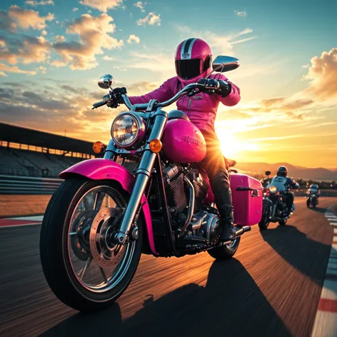 pink harley davidson