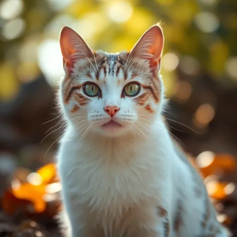 white tabby cat