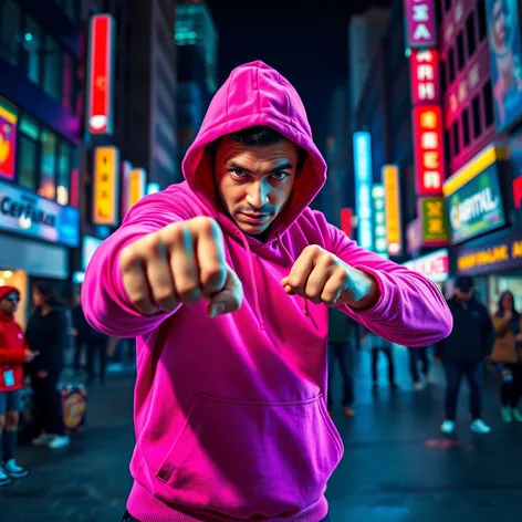 the pink hoodie fight