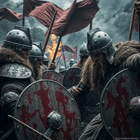 Viking savage raiders