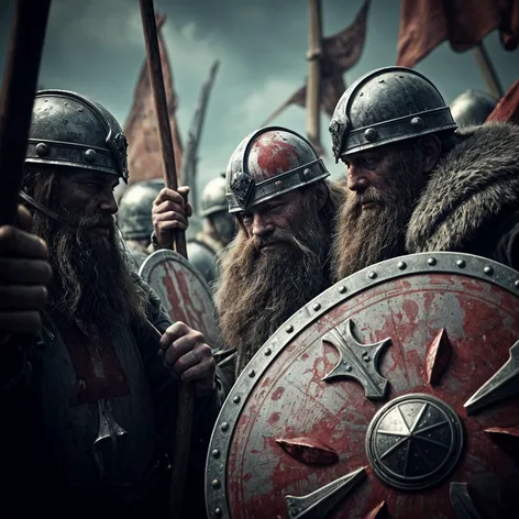 Viking savage raiders