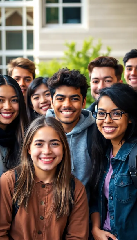 a group of students