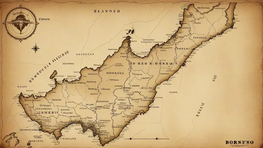 map of borneo