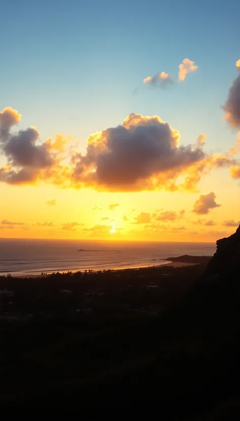 sunset oahu