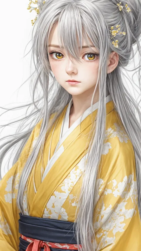 anime character design,silver long