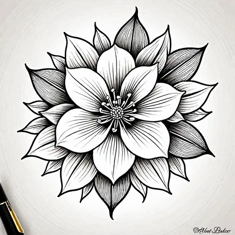 september flower tattoo