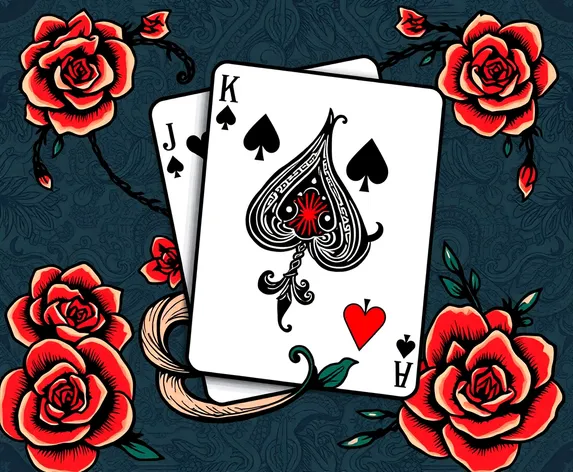 playing card tattoo