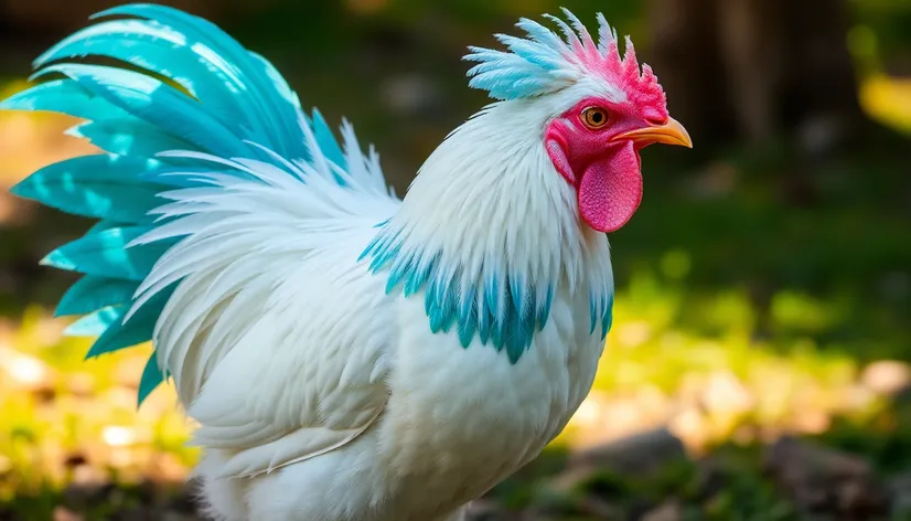 white fighting chicken breed