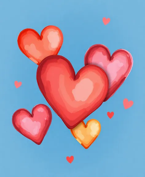 dibujos de corazones