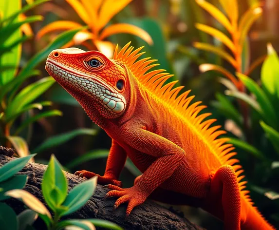 orange sunburst iguana adult