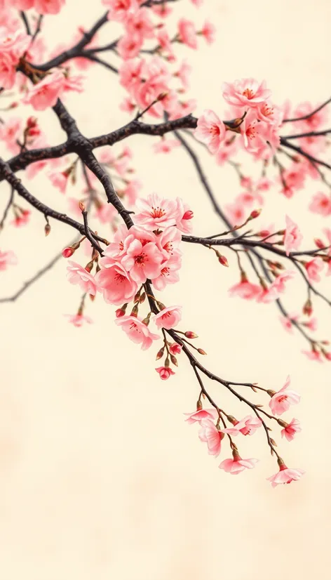 cherry blossom tree painting