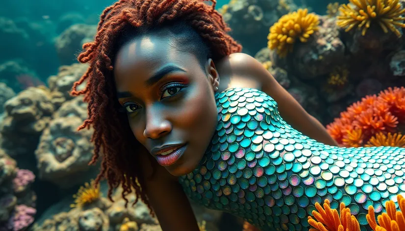 african american mermaid