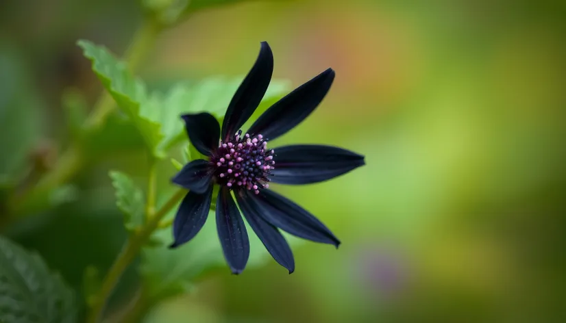 black colour flower