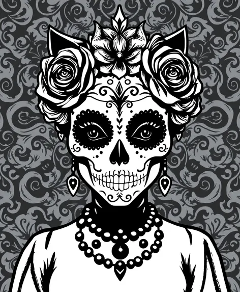 la catrina blanco y