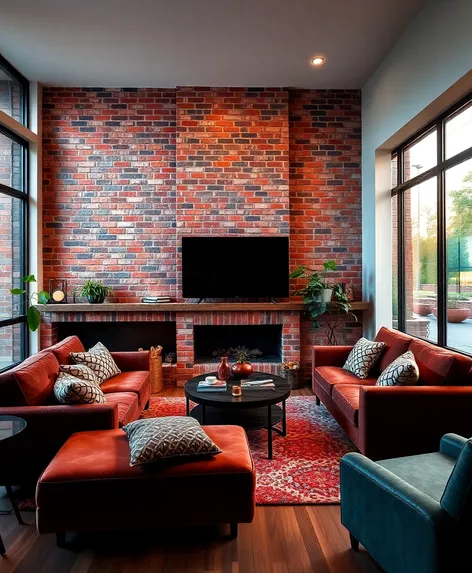 brick accent wall