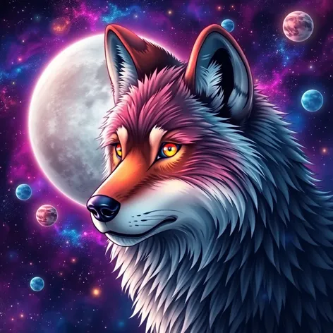 anime galaxy wolf