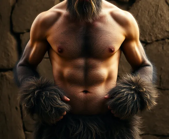 hairy man body