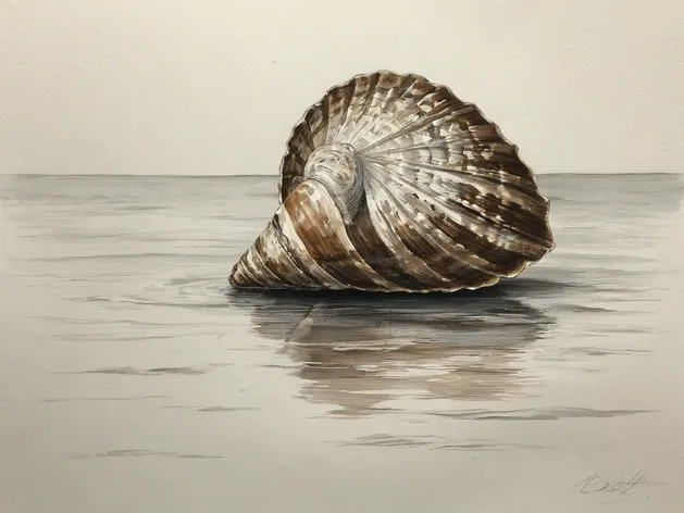 sea shell drawing