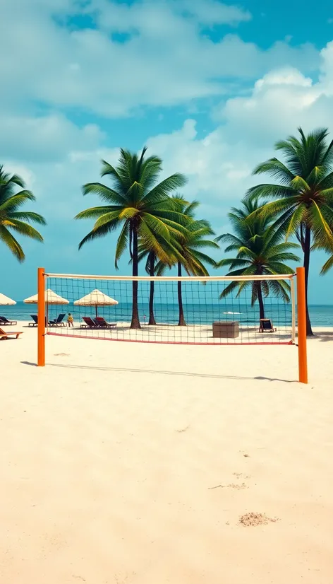 volleyball court beach