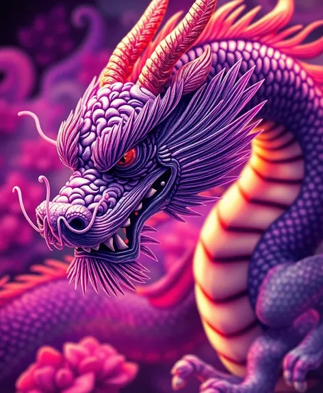 purple chinese dragon