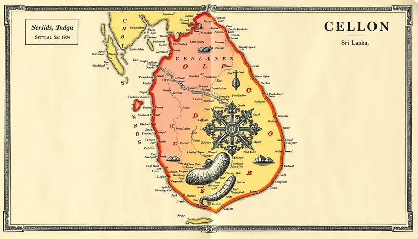 map of ceylon sri