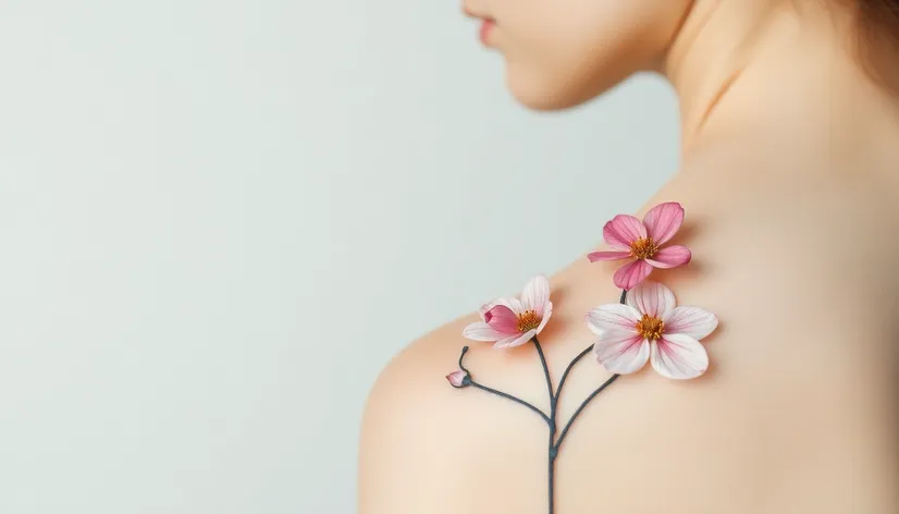 tattoo shoulder flowers