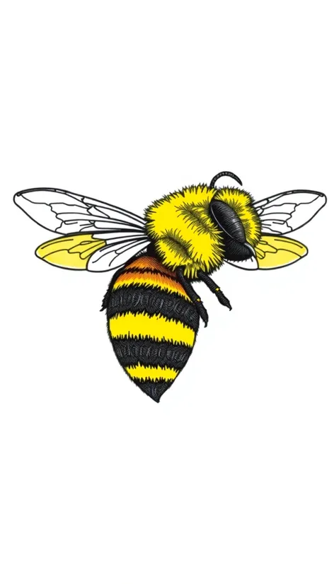 bee coloring page