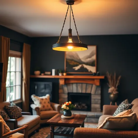 rustic pendant light