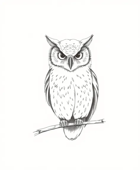 owl sketch transparent