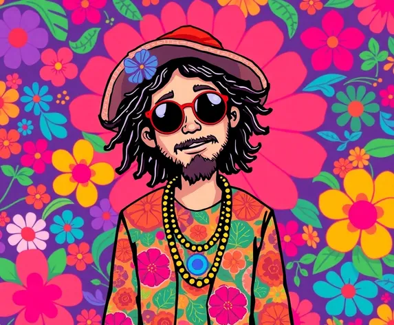 hippie clipart person