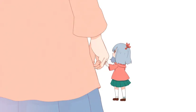 holding hands anime