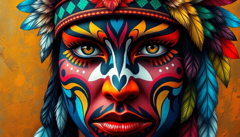 american indian face painting