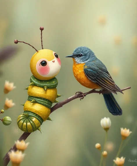 caterpillar bird