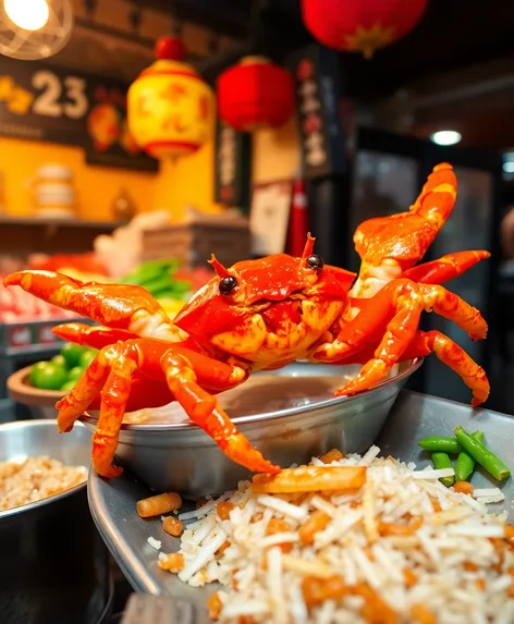 spicy baby crab snack