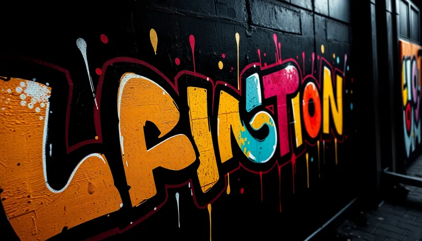 black graffiti background