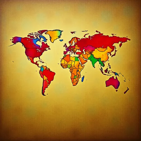 world map without labels