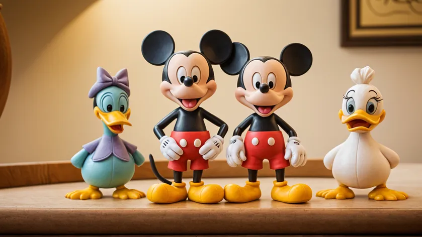 One-to-one figures of Mickey