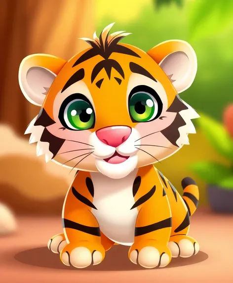 cartoon tiger cute