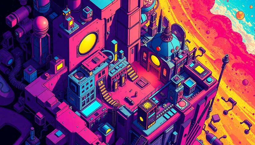 insane isometric drawing