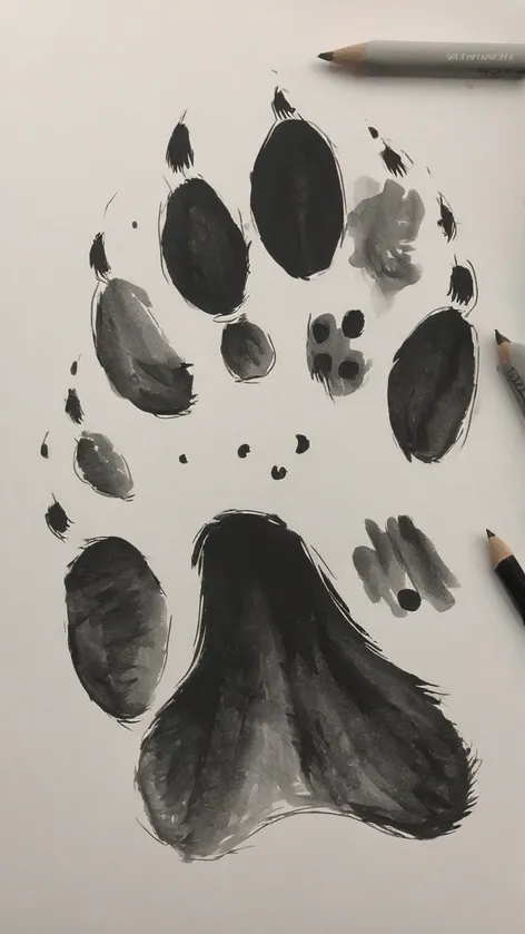 cat paw drawing